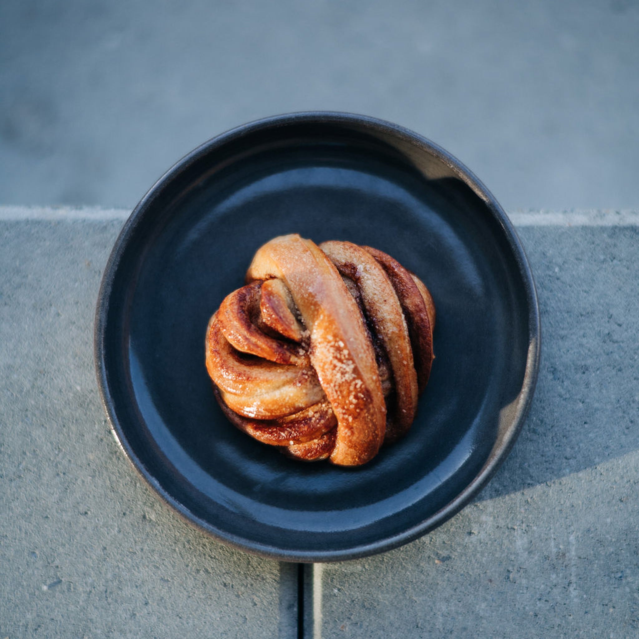 Teller klein SARA Grau/Schwarz