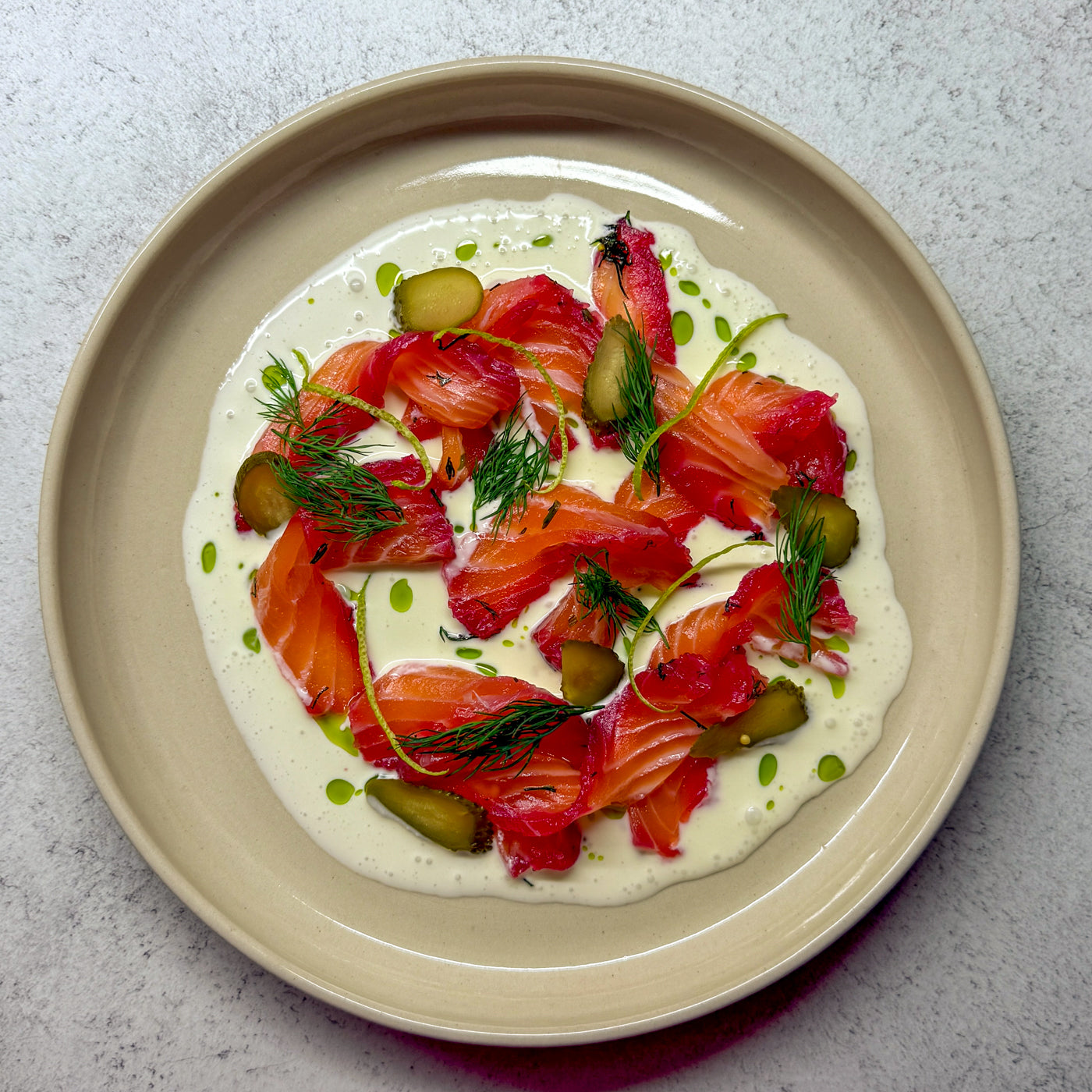 Teller groß SARA beige