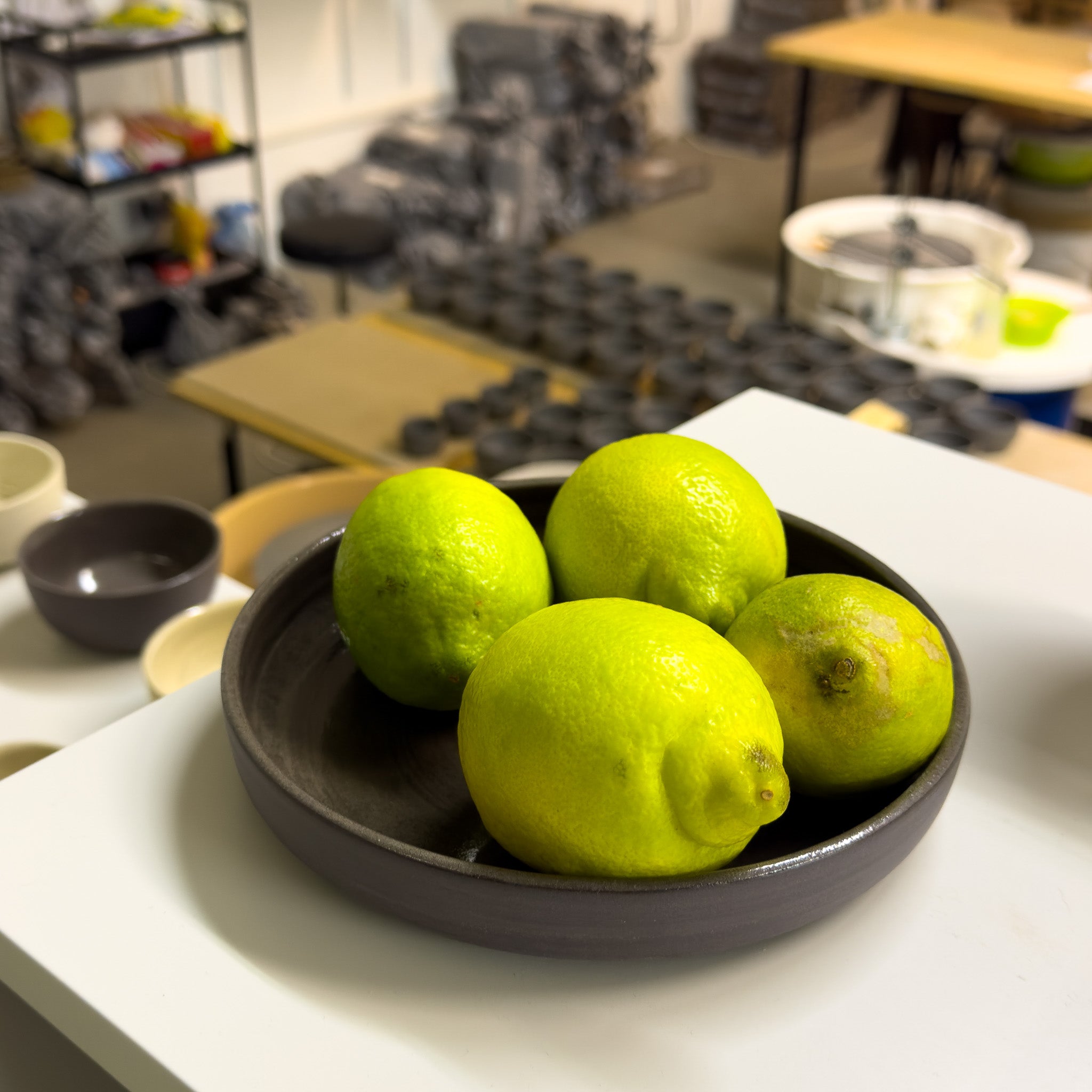 Teller klein SARA Grau/Schwarz