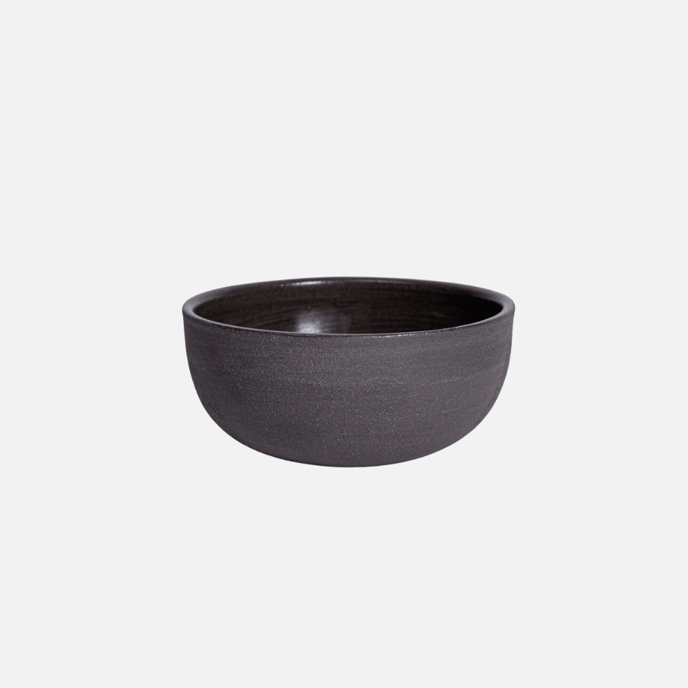 KUMO Cappuccino grau/schwarz | handgemachte Tasse - Mura Mura Ceramics