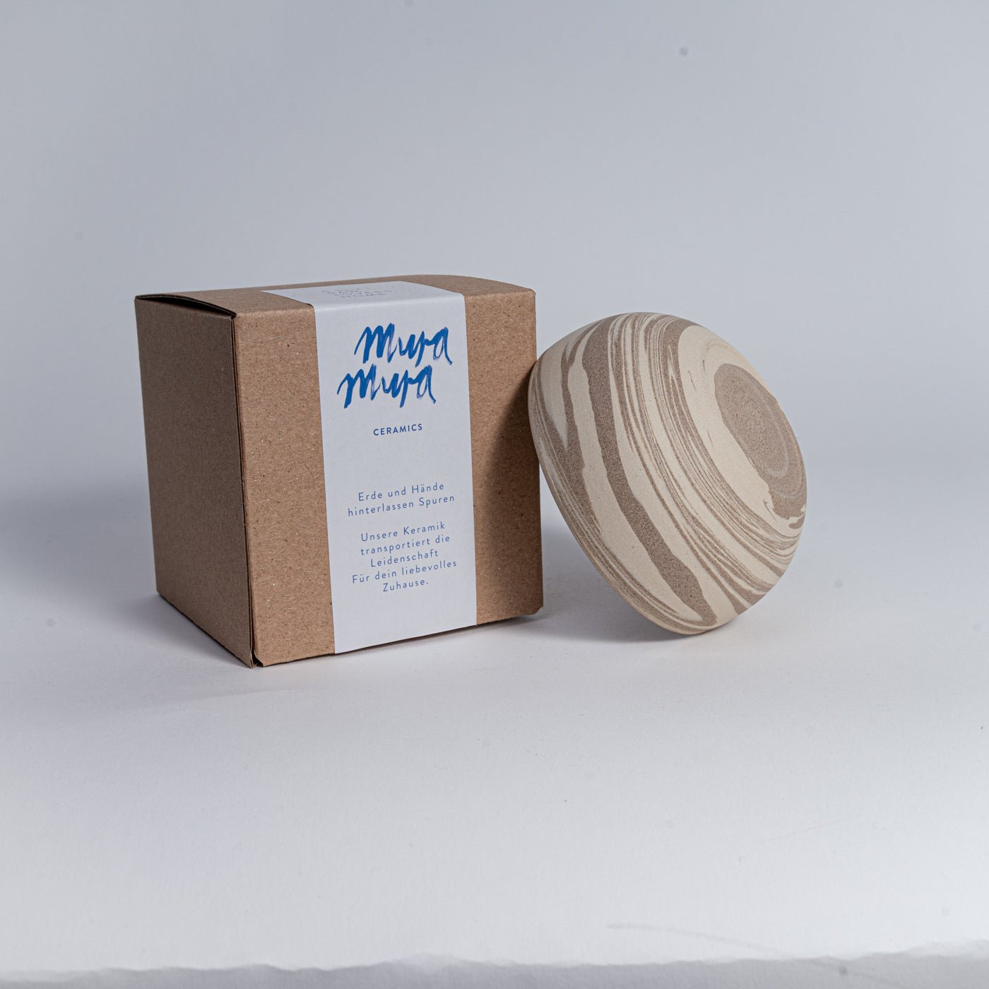 KUMO Cappuccino mixed clay | handgemachte Tasse- Mura Mura Ceramics