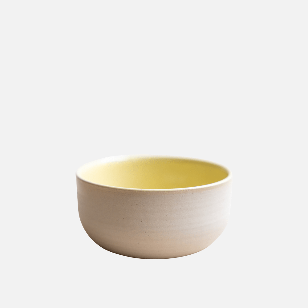 KUMO Cappuccino gelb | handgemachte Tasse - Mura Mura Ceramics