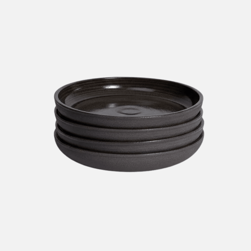 SARA Grau/Schwarz Teller klein Bundle - Mura Mura Ceramics