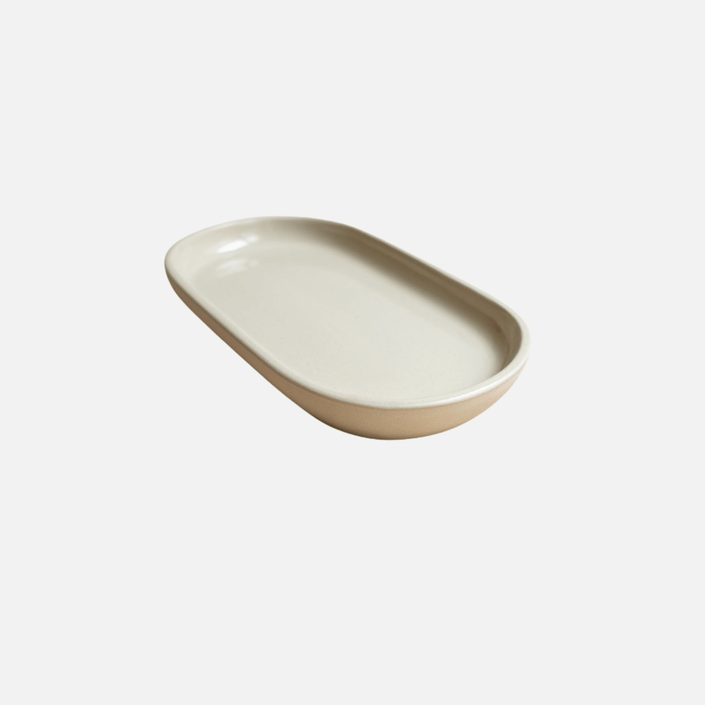 SARA Servierplatte beige | handgemachter Teller - Mura Mura Ceramics