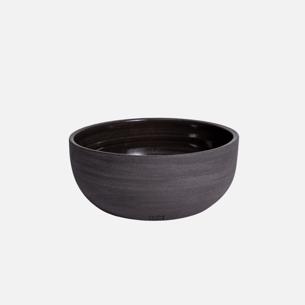 BōRU groß grau/schwarz | handgemachte Schüssel - Mura Mura Ceramics