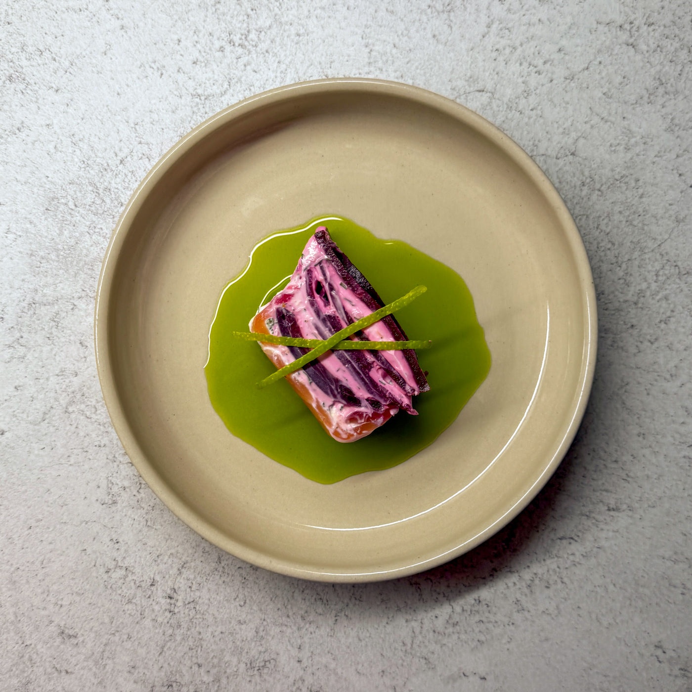 Teller groß SARA beige