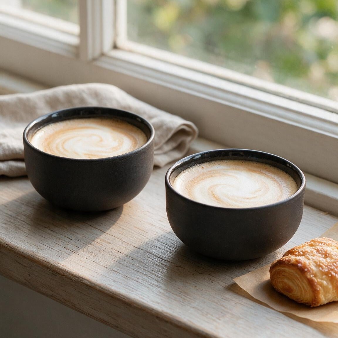 Coffee for Two Set (grau/schwarz) - Mura Mura Ceramics