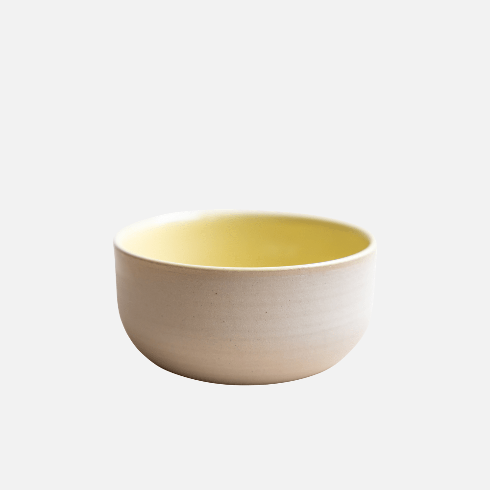 KUMO Flat White gelb | handgemachte Keramiktasse - Mura Mura Ceramics