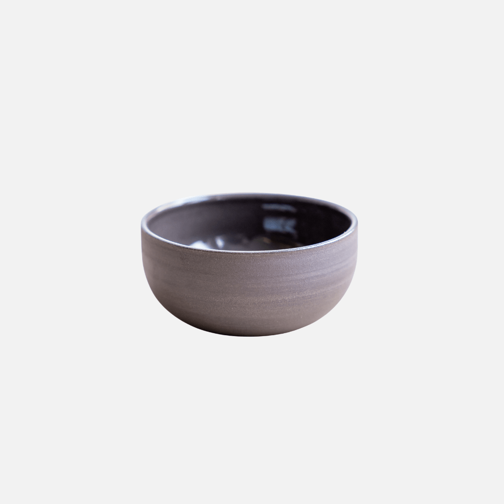 KUMO Flat White Tasse grau/schwarz - Mura Mura Ceramics