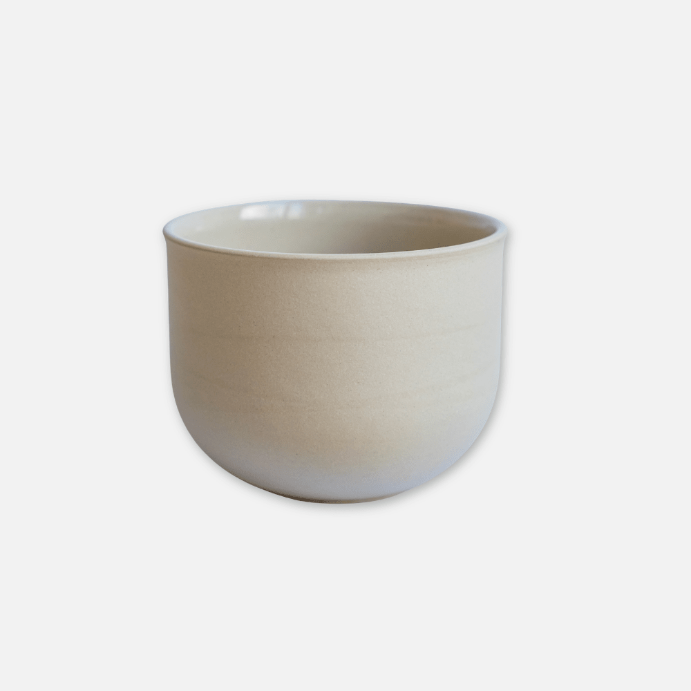 OCHA beige | handgemachte Teetasse (Matcha) - Mura Mura Ceramics
