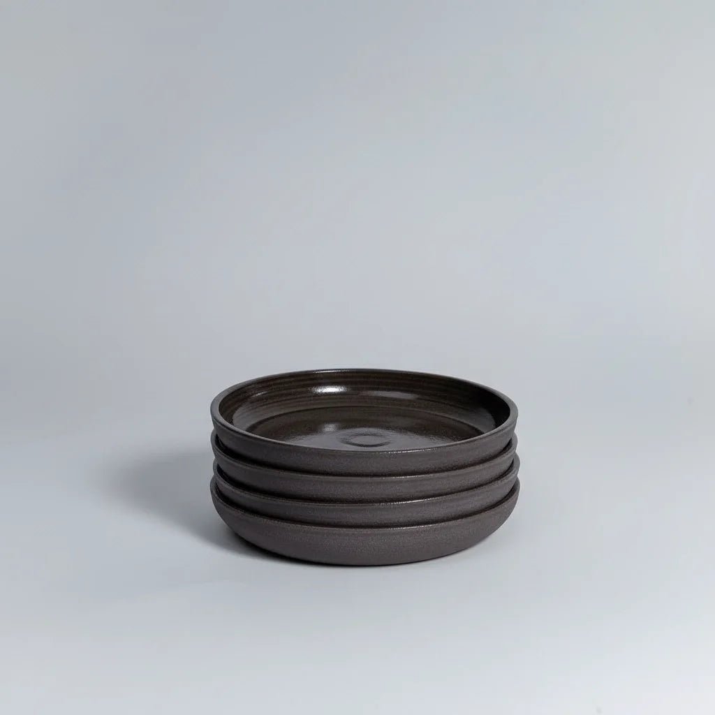 SARA Grau/Schwarz Teller klein Bundle - Mura Mura Ceramics