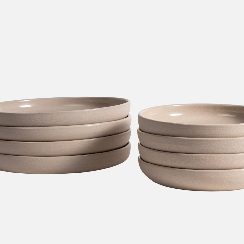 Teller - Set 8 - teilig Beige - Mura Mura Ceramics